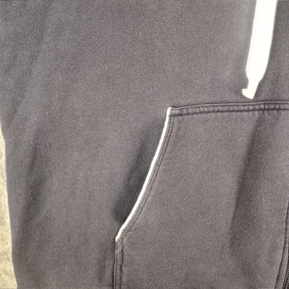 Lacoste Navy Zip-Up Hoodie with White Trim Size Large - Picture 7 of 16